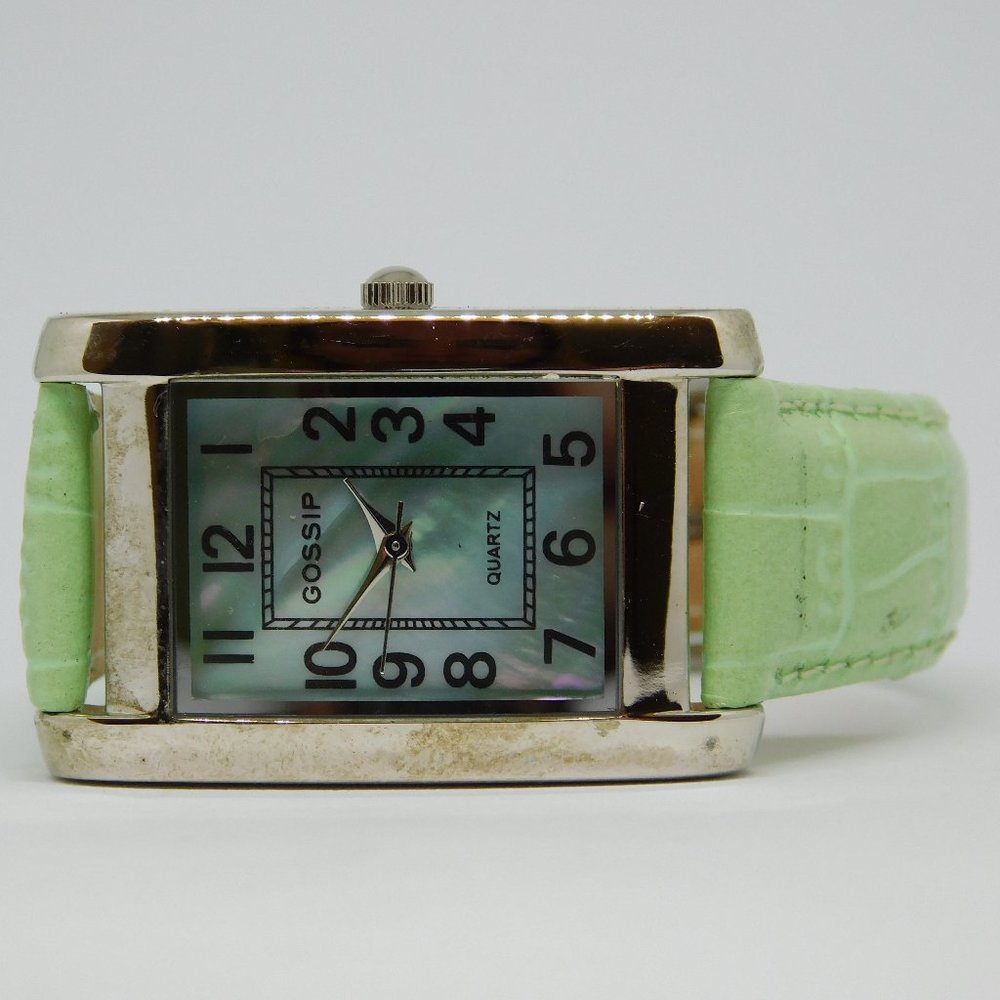 GOSSIP GSP172C Genuine Leather Quartz Analog Women's Watch New Battery